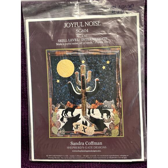 quilt pattern joyful noise sandra coffman 36" x 41" - Picture 1 of 7